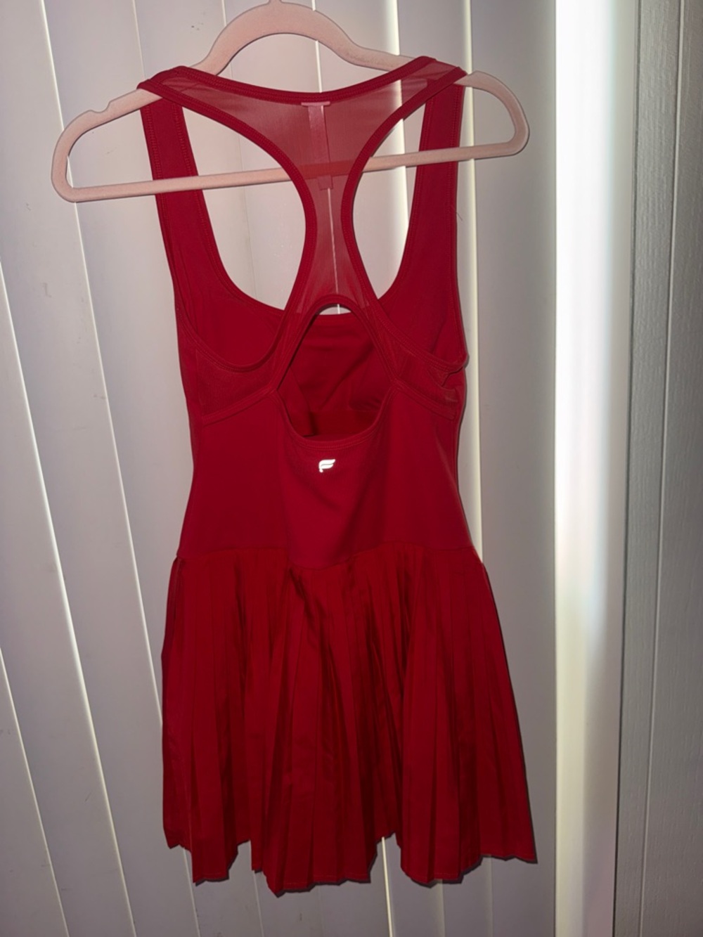 Fabletics Red Racerback Mini Dress - Picture 2 of 4